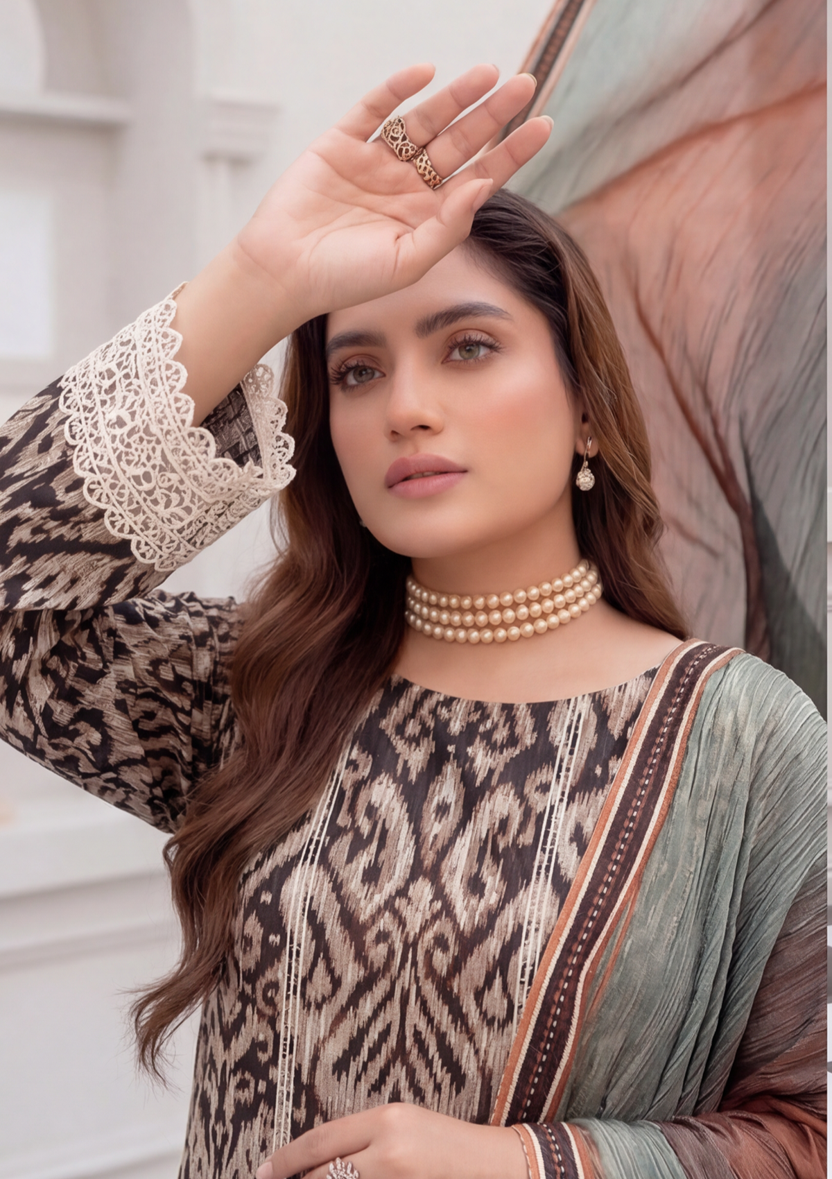3 Piece - Embroidered Lawn - Fantak Nirvana V156 - 2