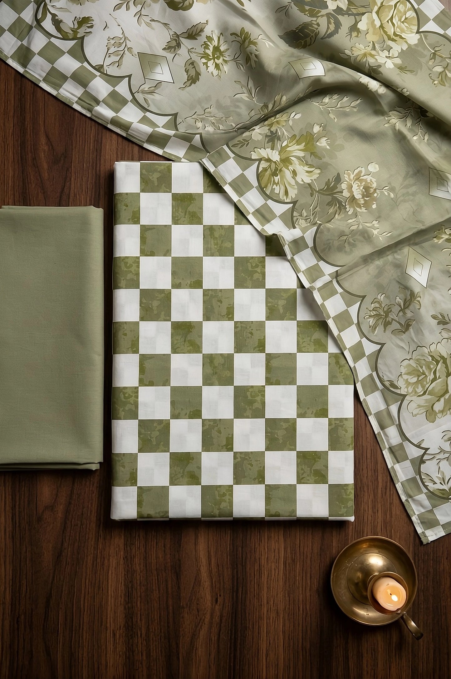 3 Piece - Digitally Printed Lawn - F10 - D5010