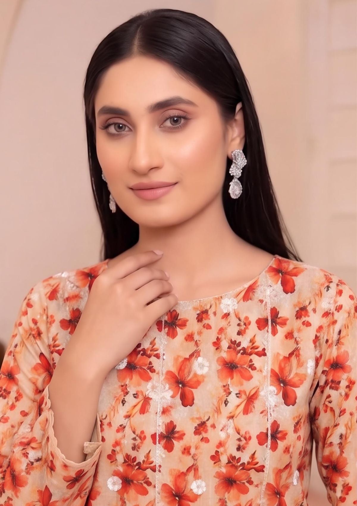 3 Piece - Embroidered Lawn - Fantak Raya V177 - 02