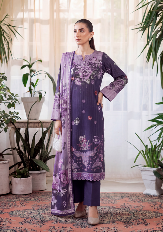 3 Piece - Embroidered Lawn - Fantak Luxe V303 - 04
