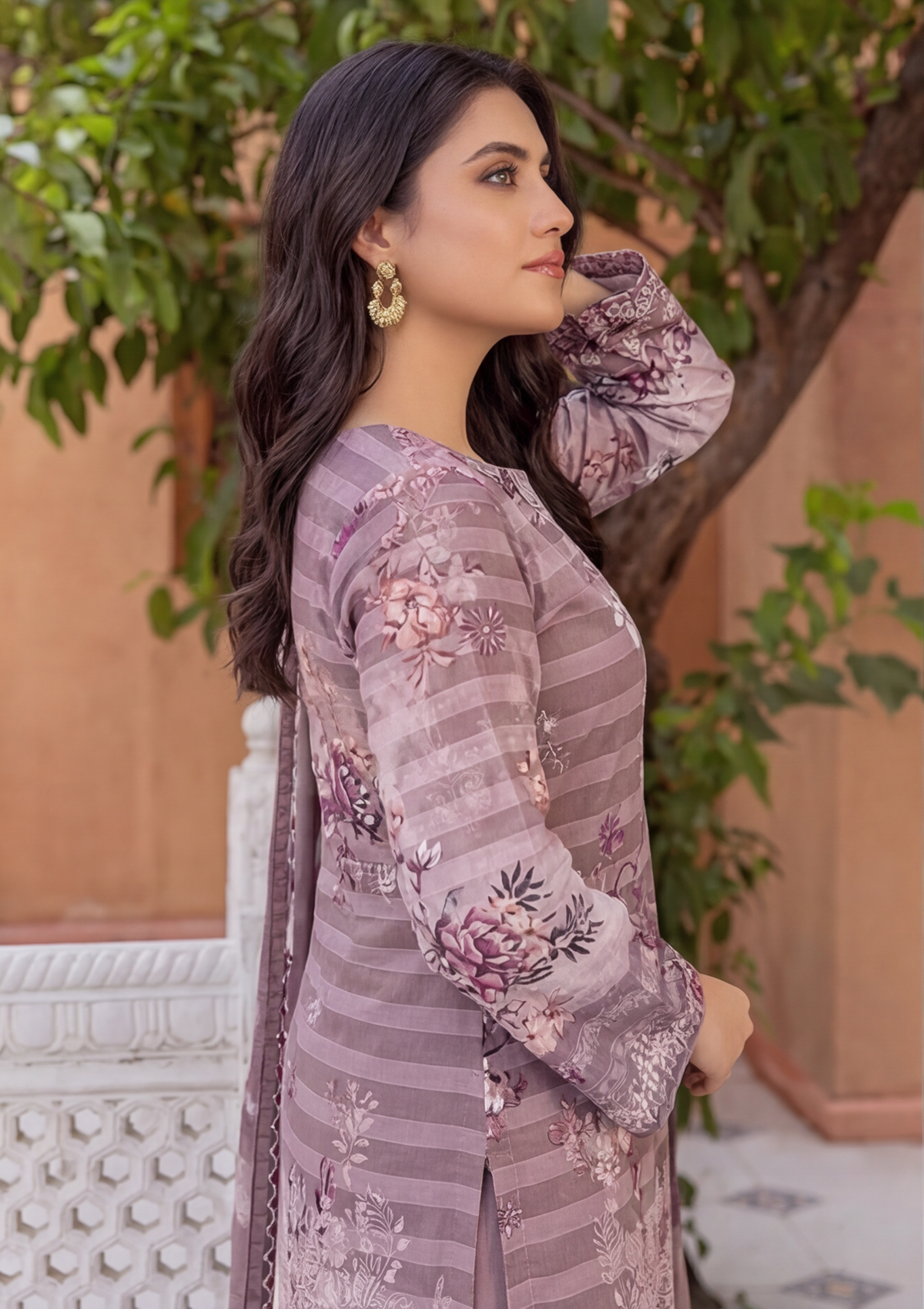 3 Piece - Embroidered Lawn - Fantak Flossie Finch V161 - 5
