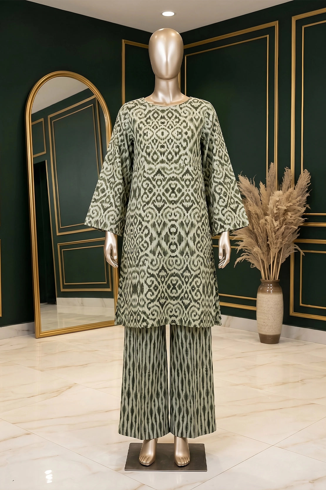 2 Piece - Digitally Printed Lawn - B39 - D5114