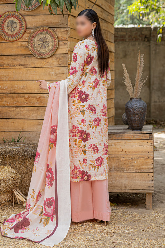3 Piece - Embroidered Lawn - Bloom 505