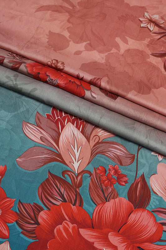 3 Piece - Digitally Printed Viscose - WD210