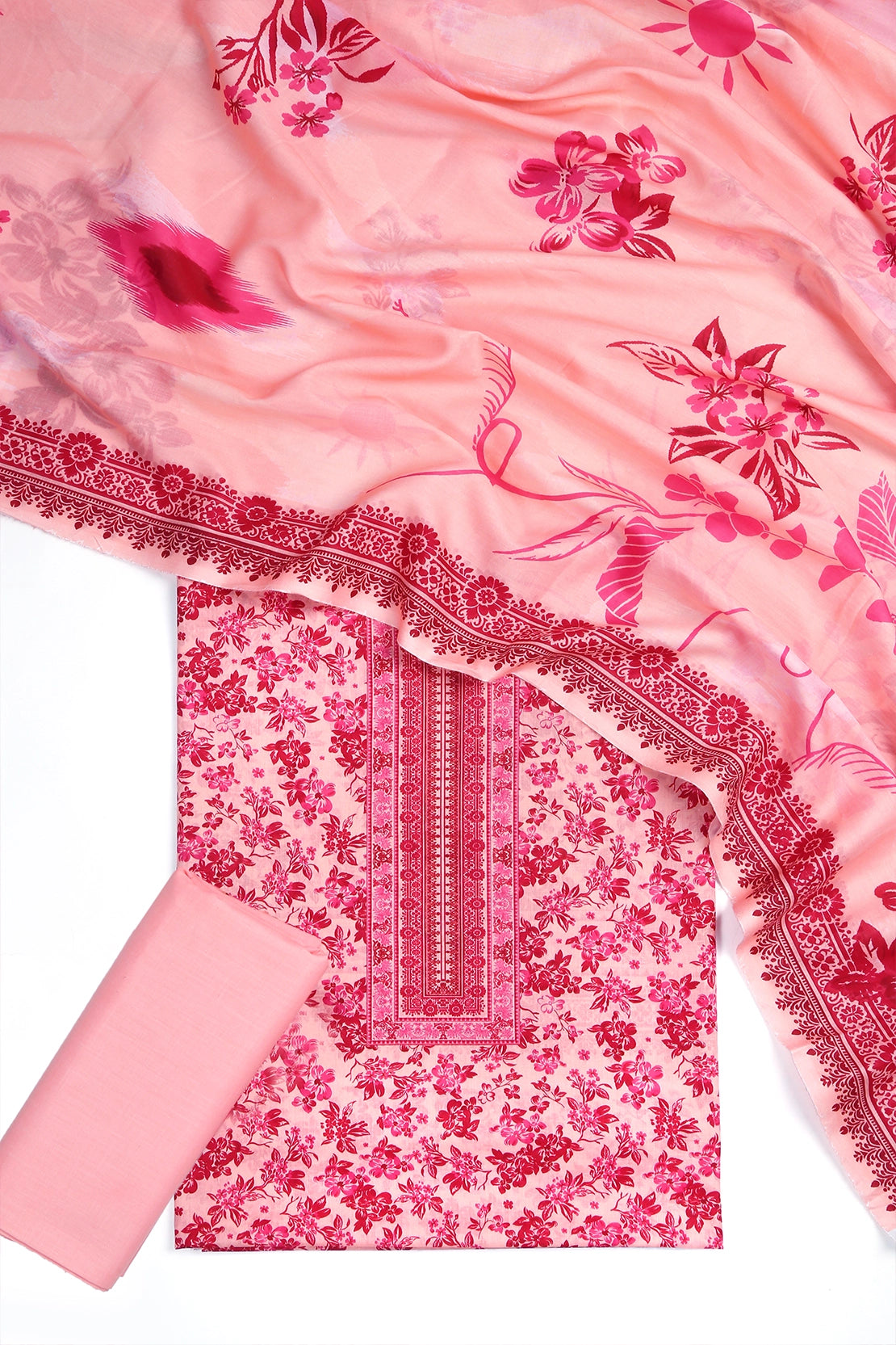 3 Piece - Digitally Printed Lawn - F10 - D4502