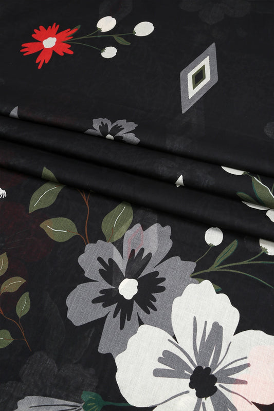 3 Piece - Digitally Printed Lawn - F10 - D4504