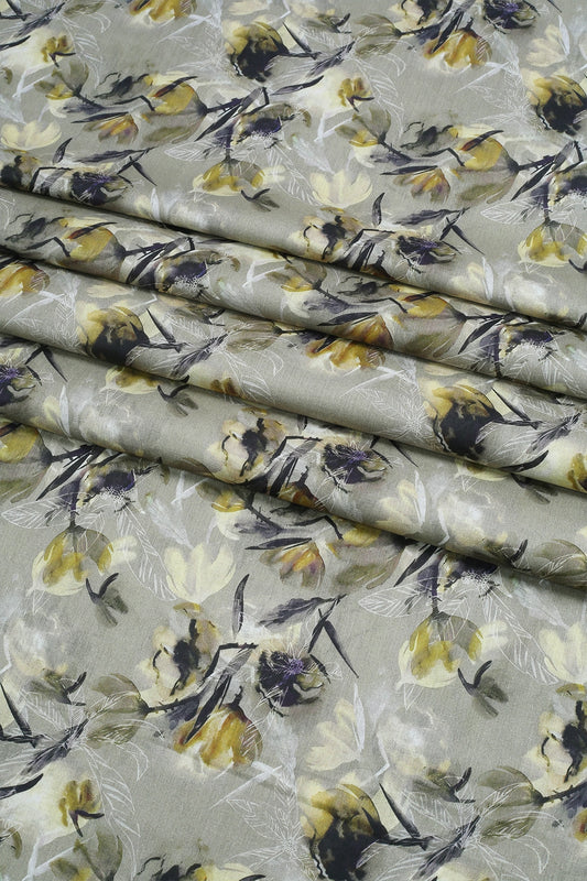 2 Piece - Digitally Printed Lawn - F1 - D2204