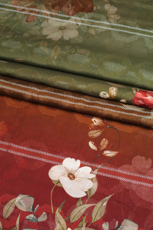 3 Piece - Digitally Printed Lawn - F26 - D2808