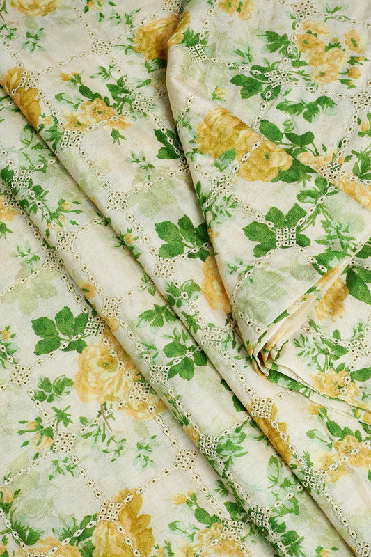 2 Piece - Embroidered Lawn - F35 - D3006