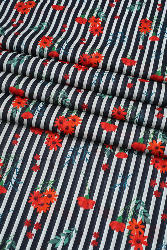2 Piece - Digitally Printed Lawn - F15 - D3412