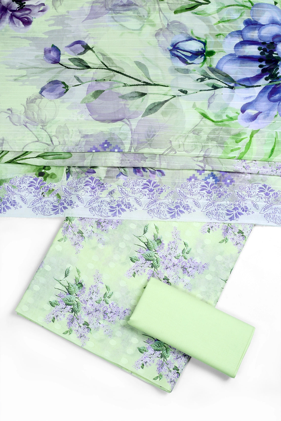 3 Piece - Digitally Printed Lawn - F47 - D3708