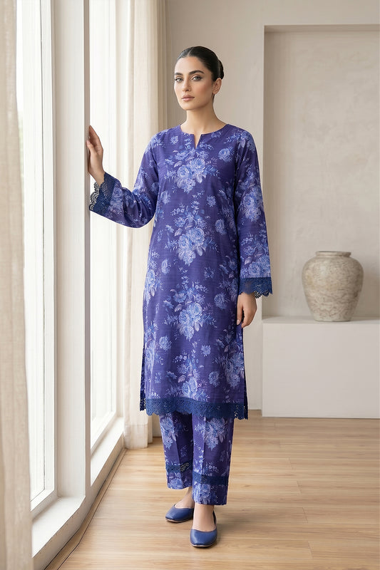 2 Piece - Digitally Printed Doriya Lawn - D4710