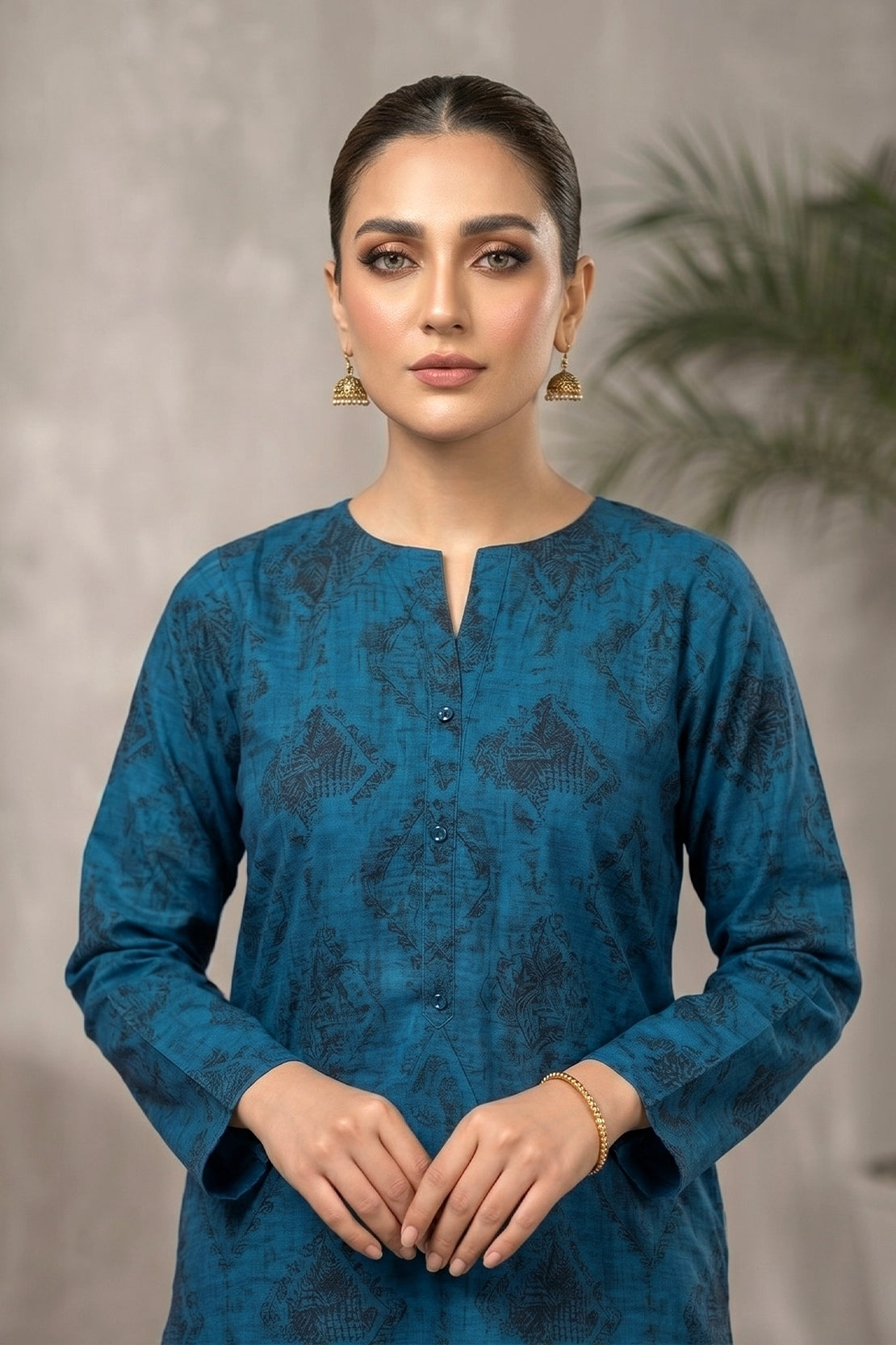 2 Piece - Digitally Printed Doriya Lawn - D4707