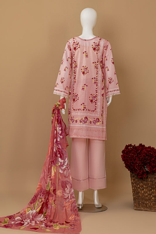 3 Piece - Digitally Printed Lawn - D904