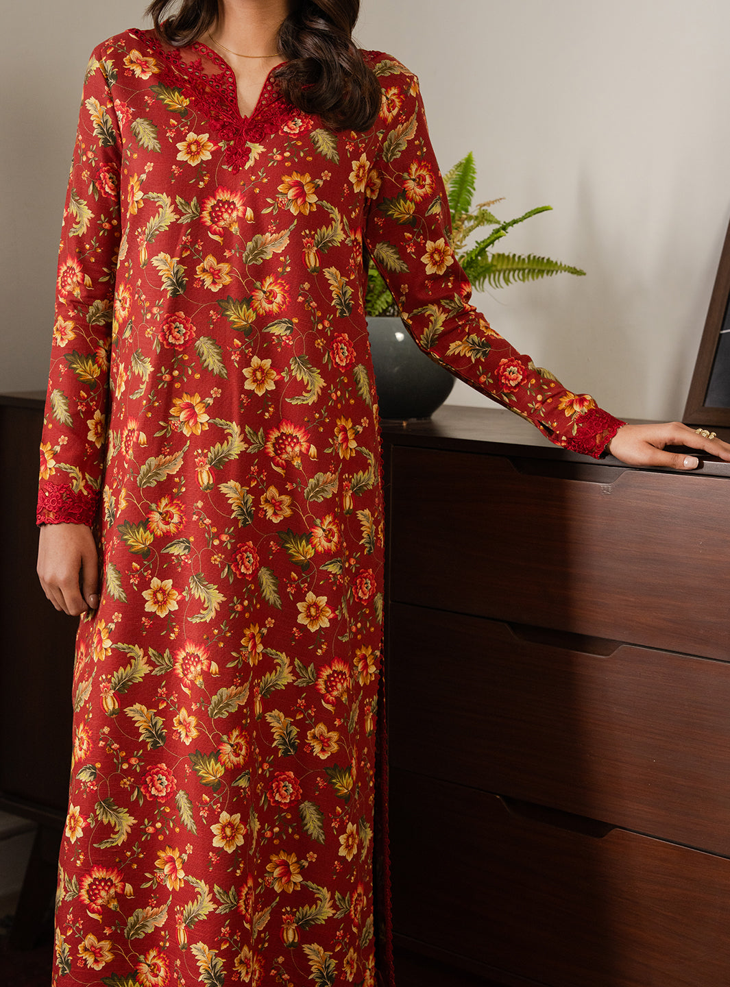 2 Piece - Printed Khaddar - Fira