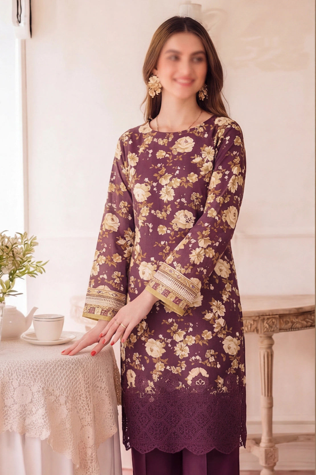 2 Piece - Embroidered Lawn - Fantak 170