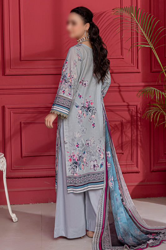 3 Piece - Embroidered Lawn - Luna 110