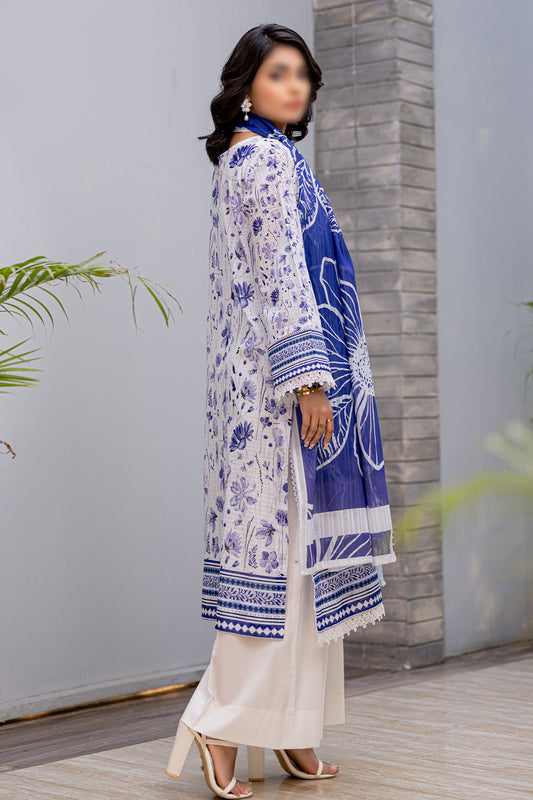 3 Piece - Digitally Printed Lawn - Nureh 903