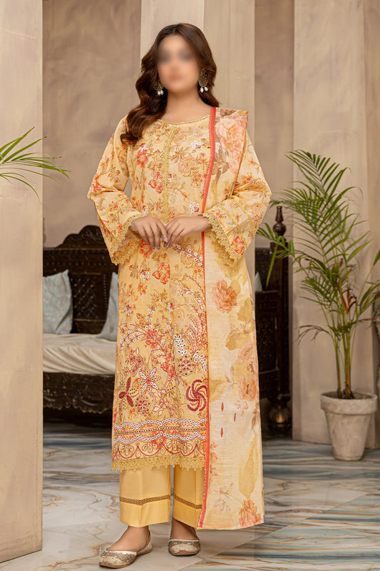3 Piece - Embroidered Lawn - Parisa 101