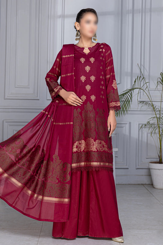3 Piece - Jacquard Brosha Lawn - RimJim 301
