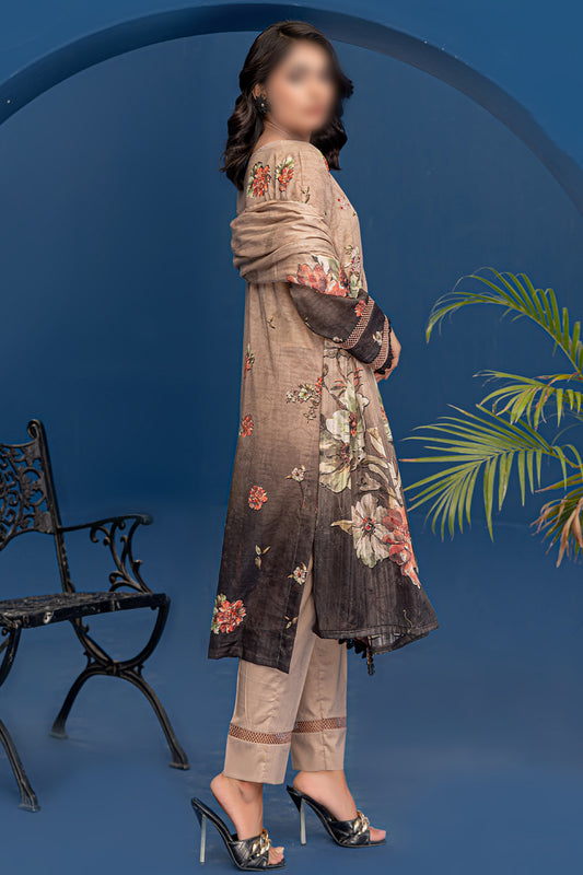 3 Piece - Embroidered Lawn - Riwayat 205