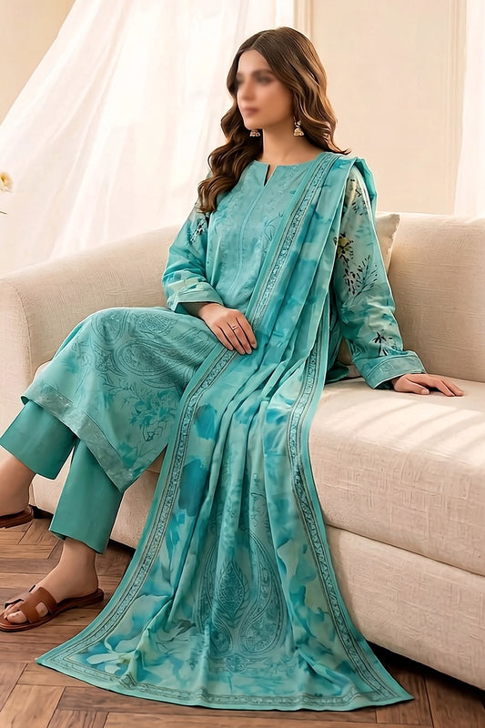 3 Piece - Embroidered Lawn - Ruby 30801
