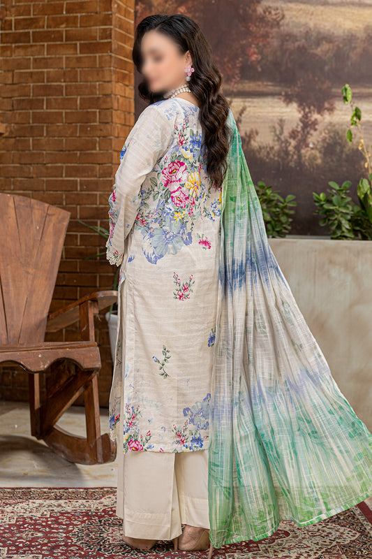 3 Piece - Embroidered Lawn - Sahil 103