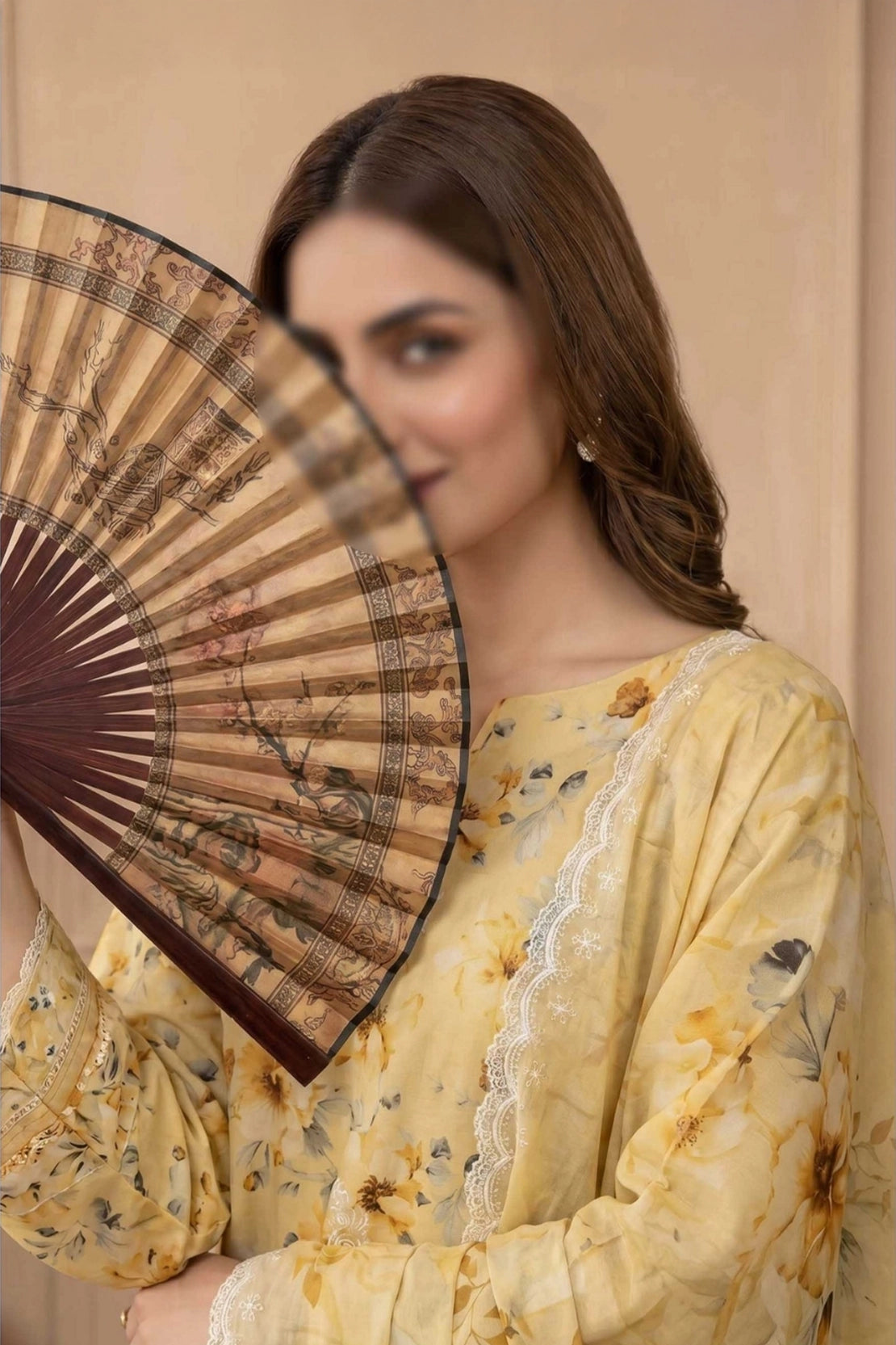 3 Piece - Embroidered Lawn - Tehzeeb 18501