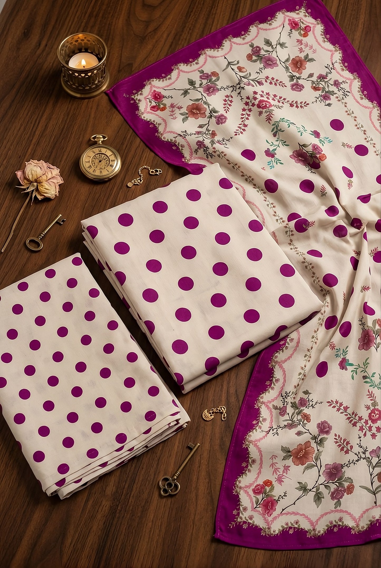 3 Piece - Digitally Printed Lawn - F82 - D6008