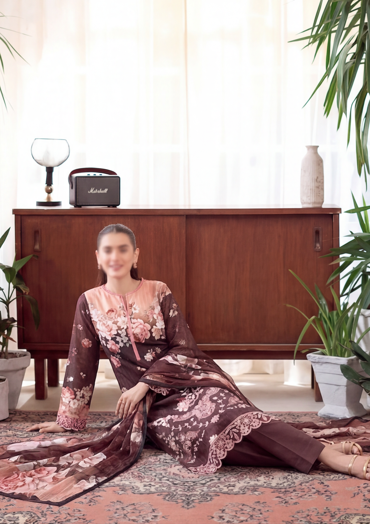 3 Piece - Embroidered Lawn - Fantak Luxe V303 - 10