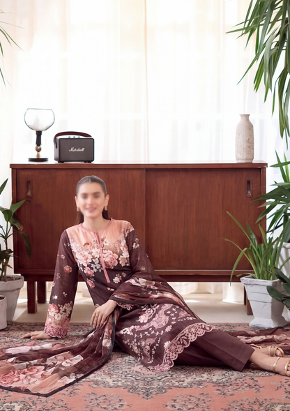 3 Piece - Embroidered Lawn - Fantak Luxe V303 - 10