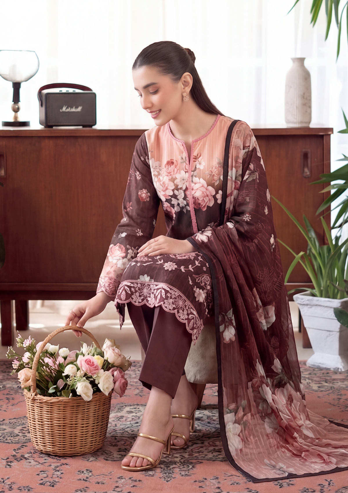 3 Piece - Embroidered Lawn - Fantak Luxe V303 - 10