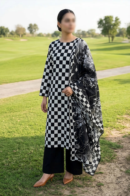 3 Piece - Digitally Printed Lawn - F10 - D5002