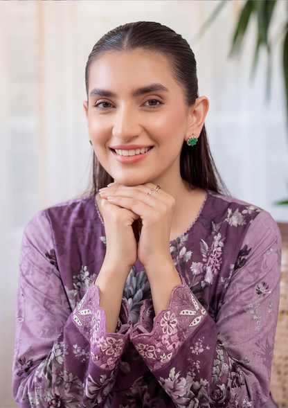 3 Piece - Embroidered Lawn - Fantak Luxe V303 - 01