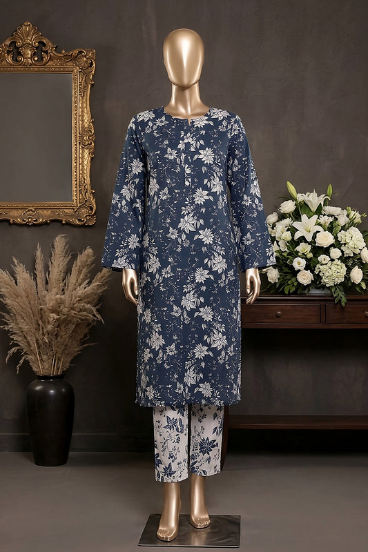 2 Piece - Digitally Printed Lawn - Coral 11413