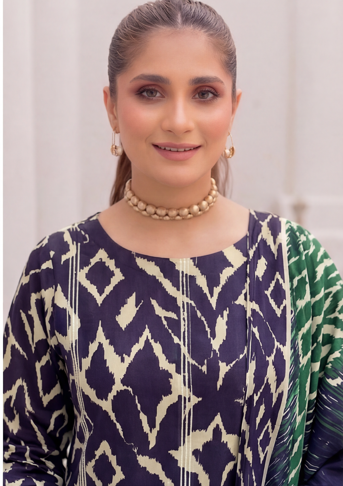 3 Piece - Embroidered Lawn - Fantak Nirvana V156 - 1