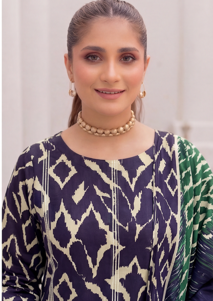 3 Piece - Embroidered Lawn - Fantak Nirvana V156 - 1