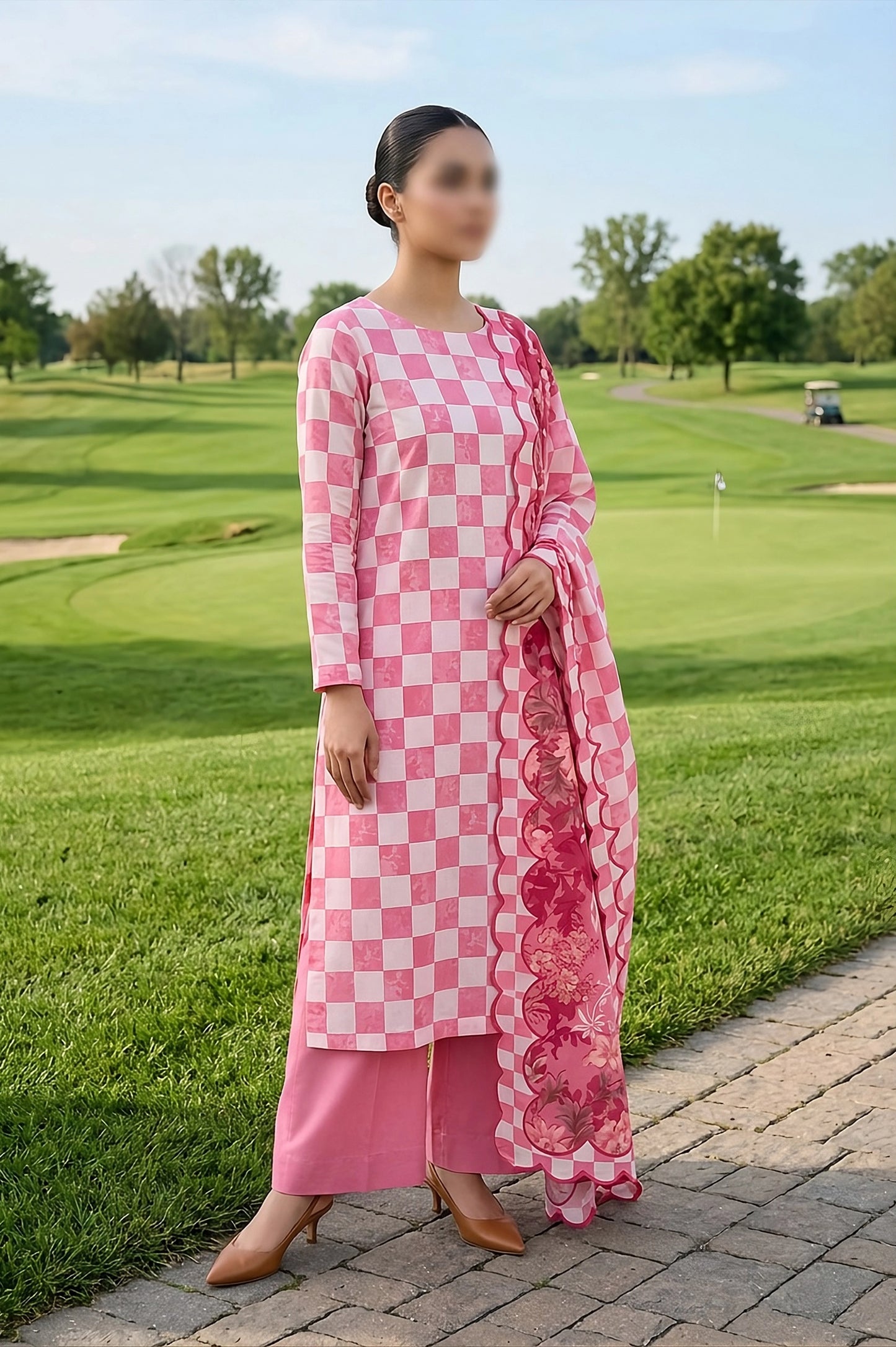 3 Piece - Digitally Printed Lawn - F10 - D5006