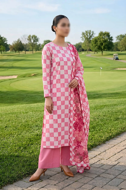3 Piece - Digitally Printed Lawn - F10 - D5006