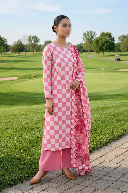 3 Piece - Digitally Printed Lawn - F10 - D5006