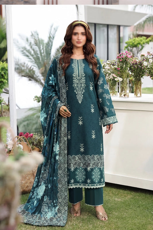 3 Piece - Embroidered Lawn - Noir 30402