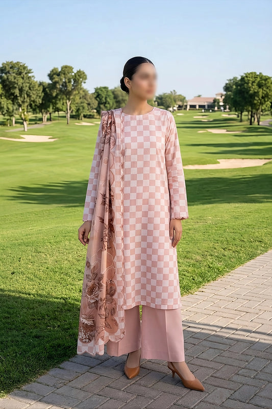 3 Piece - Digitally Printed Lawn - F10 - D5005