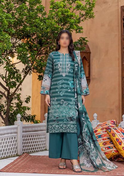 3 Piece - Embroidered Lawn - Fantak Flossie Finch V161 - 1