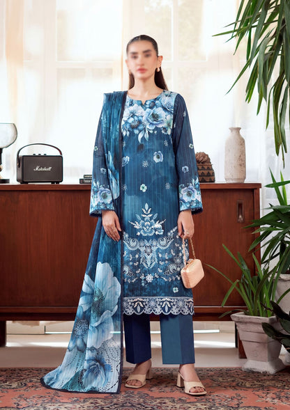3 Piece - Embroidered Lawn - Fantak Luxe V303 - 02