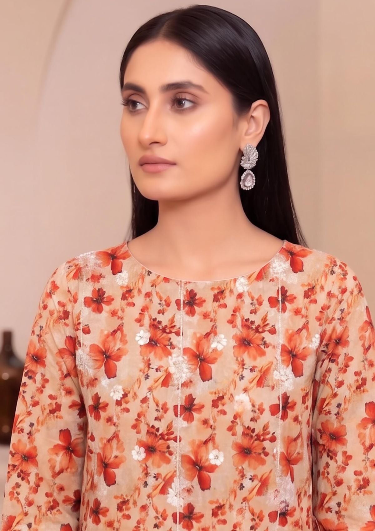 3 Piece - Embroidered Lawn - Fantak Raya V177 - 02