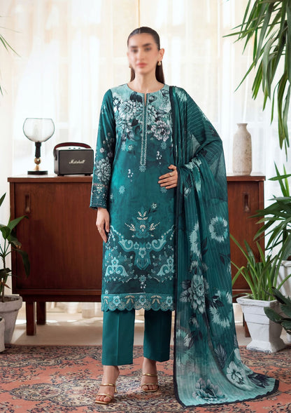3 Piece - Embroidered Lawn - Fantak Luxe V303 - 03