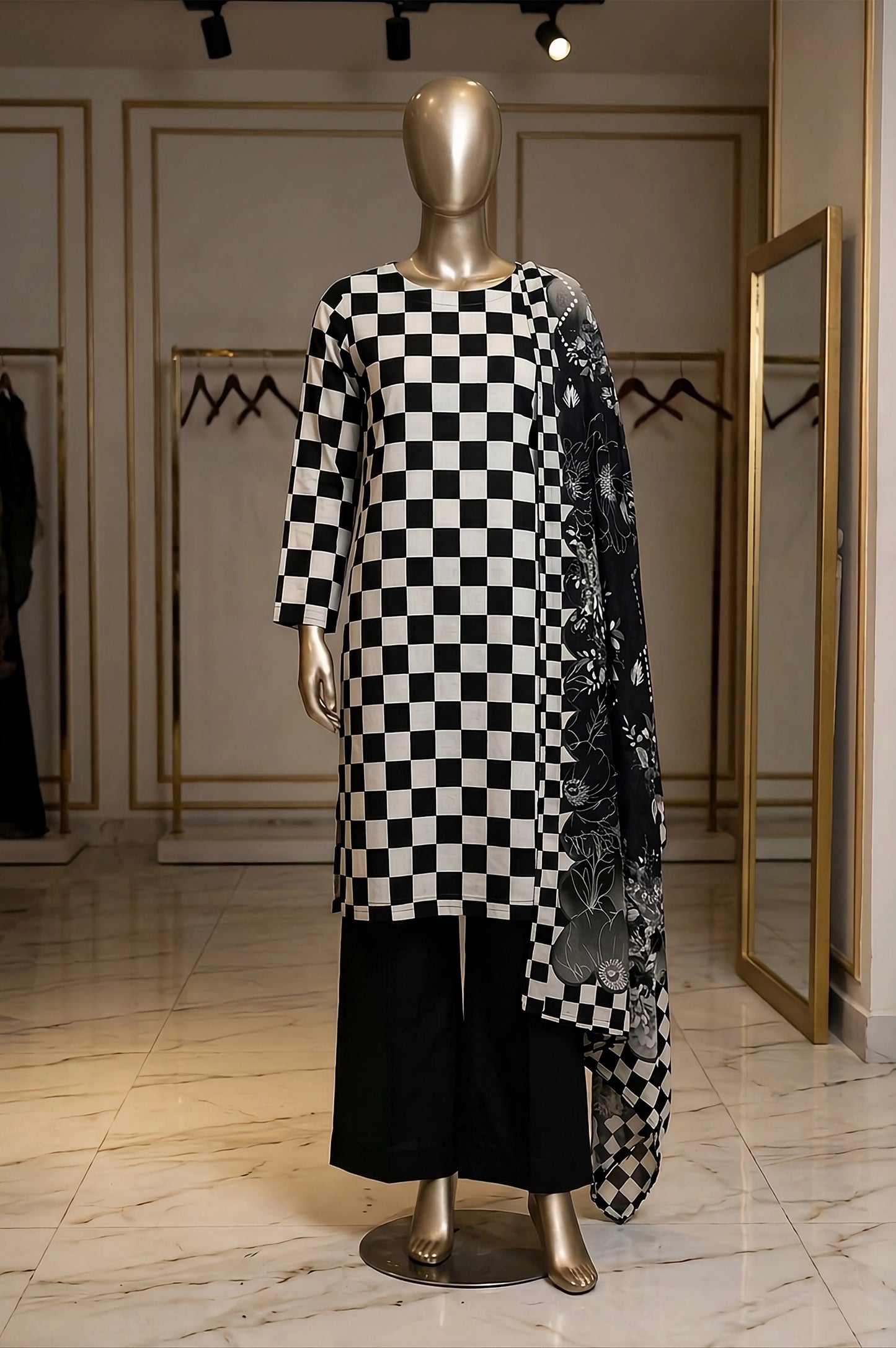 3 Piece - Digitally Printed Lawn - F10 - D5002