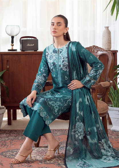 3 Piece - Embroidered Lawn - Fantak Luxe V303 - 03