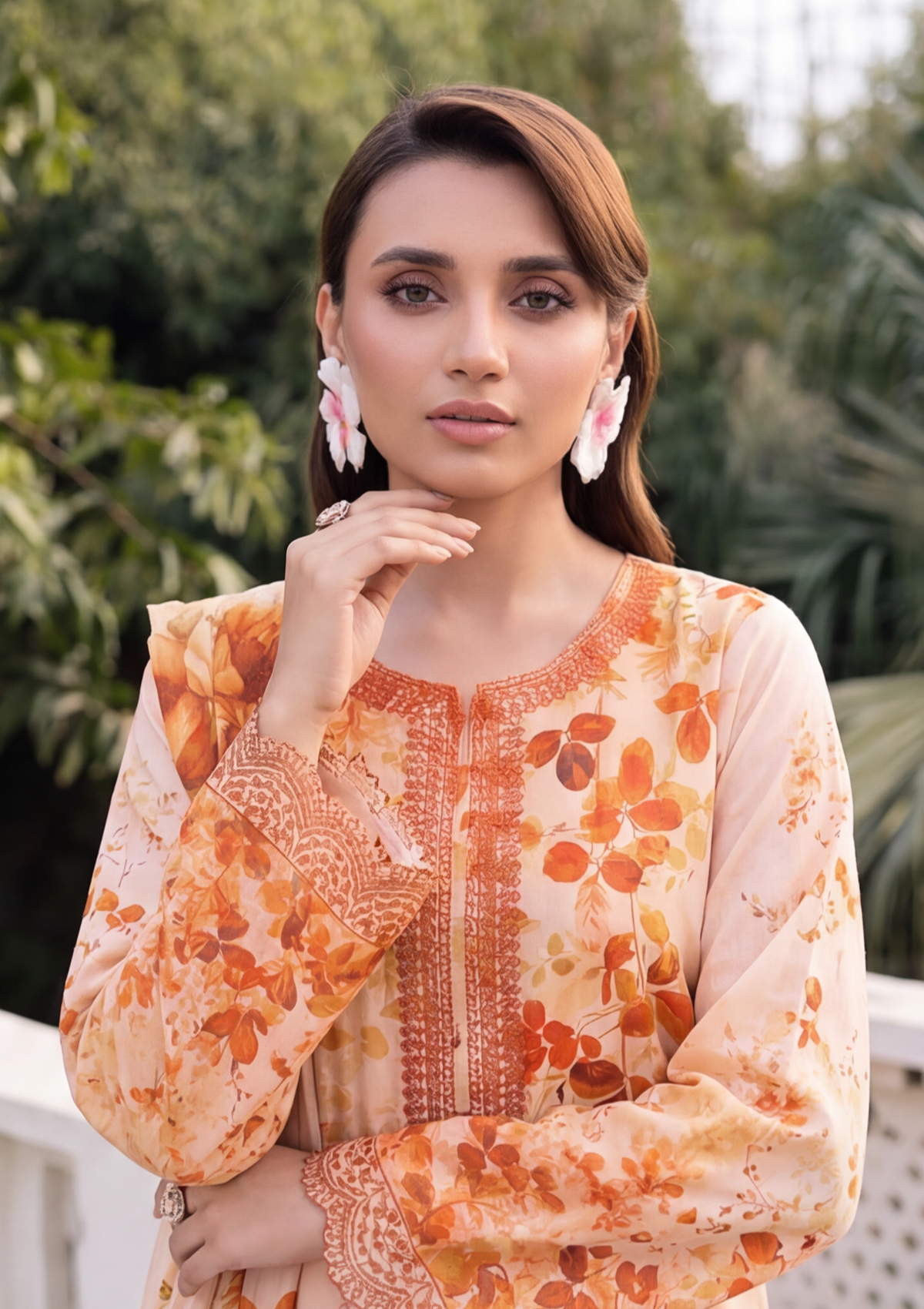 3 Piece - Embroidered Lawn - Fantak Elegant V306 - 3