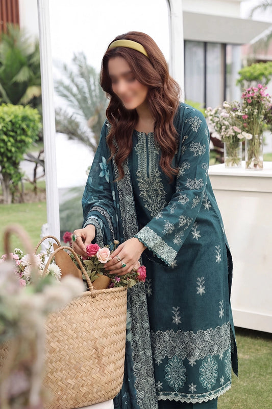 3 Piece - Embroidered Lawn - Noir 30402